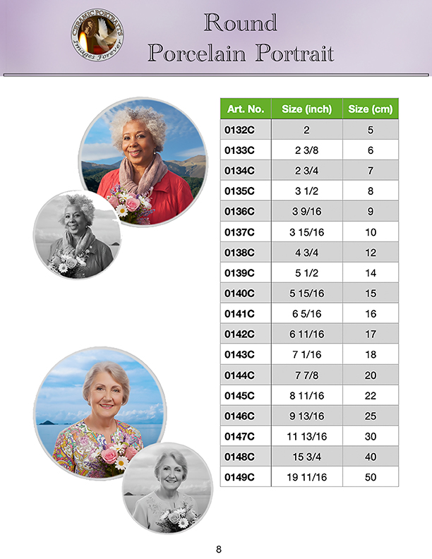 Round Porcelain Portrait